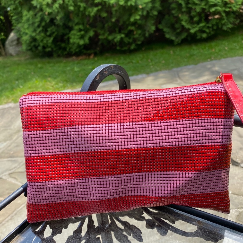 Bergdorf Goodman Metal Mesh Envelope Purse Bag